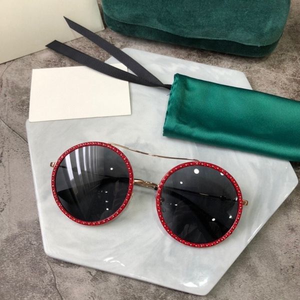 50% discount for factory direct salesg ni di reba star same round frame sunglasses gg0061 diamond inlaid red black sunglasses female, White;black
50% discount for factory direct salesg ni di reba star same round frame sunglasses gg0061 diamond inlaid red black sunglasses female, White;black