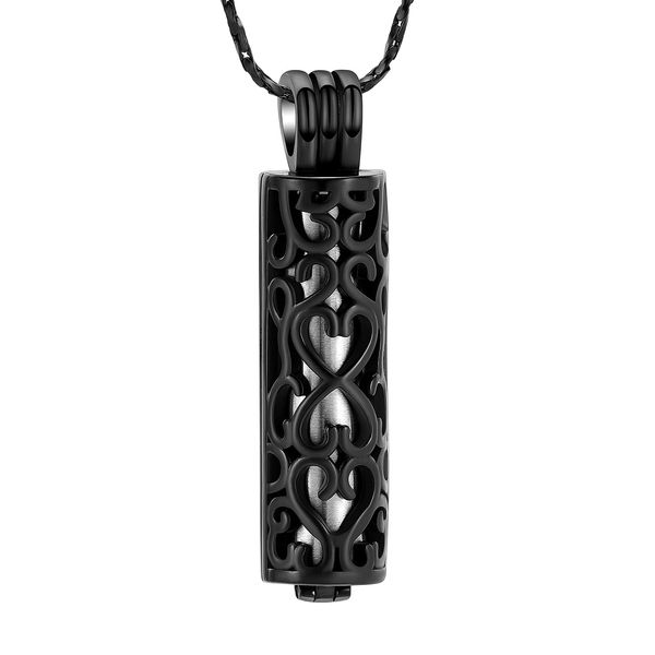 hollow cylinder cremation memorial jewelry fashion ornament urn necklace for ashes funeral keepsake pendant, Silver
hollow cylinder cremation memorial jewelry fashion ornament urn necklace for ashes funeral keepsake pendant, Silver