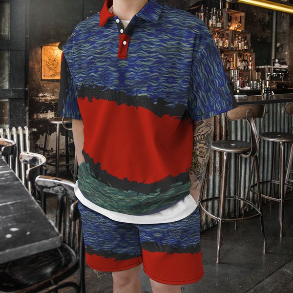geometric 3d printing short sleeved polo shirt men and women summer harajuku bf wind loose t shirt shorts two piece set 220526, Gray
geometric 3d printing short sleeved polo shirt men and women summer harajuku bf wind loose t shirt shorts two piece set 220526, Gray