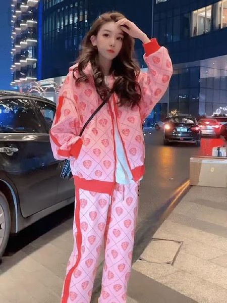 women's two piece pants designer thailand autumn and winter 2022 new printed small suit guard pants two piece set women, White
women's two piece pants designer thailand autumn and winter 2022 new printed small suit guard pants two piece set women, White