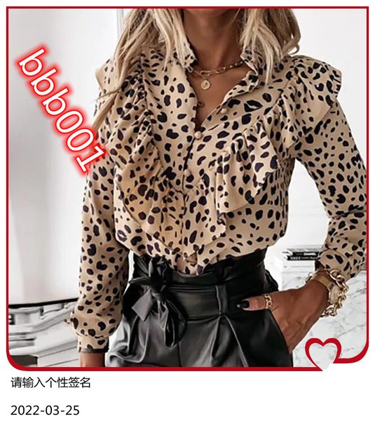 women's blouses & shirts ruffled polka dot print autumn single breasted long sleeve female blouse 2021 elegant office ladies clothes, White
women's blouses & shirts ruffled polka dot print autumn single breasted long sleeve female blouse 2021 elegant office ladies clothes, White