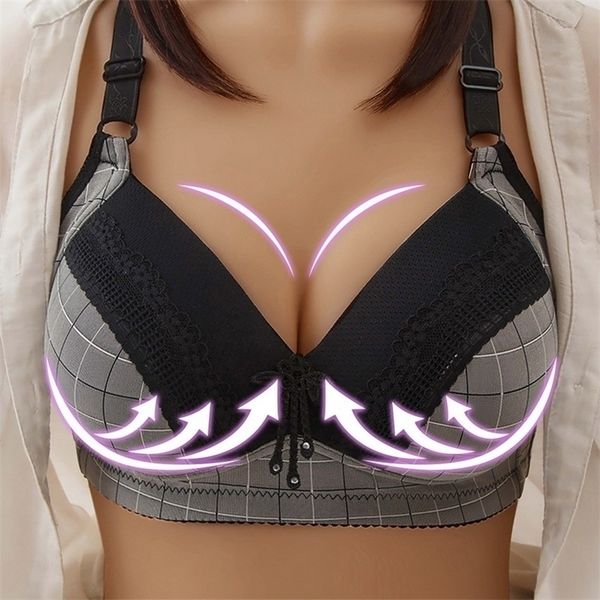 womens underwear seamless bras for women fashion push up bras wire lingerie full cup bralette antisag lingerie 220627, Red;black
womens underwear seamless bras for women fashion push up bras wire lingerie full cup bralette antisag lingerie 220627, Red;black