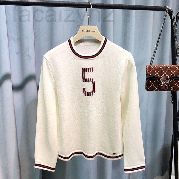 women's knits & tees designer special navy stripe round neck digital 5 sweater cashmere teenage girl temperament 3fge2022, White
women's knits & tees designer special navy stripe round neck digital 5 sweater cashmere teenage girl temperament 3fge2022, White