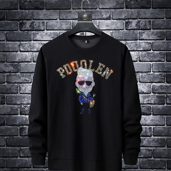 men's hoodies & sweatshirts designer 2021 spring and autumn men's heavy industry drill long sleeve sweater fashion brand slim fit, Black
men's hoodies & sweatshirts designer 2021 spring and autumn men's heavy industry drill long sleeve sweater fashion brand slim fit, Black