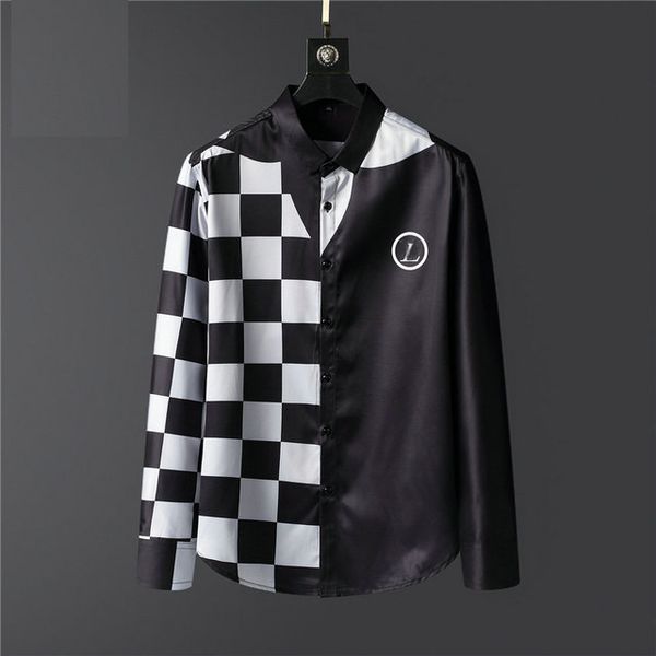 men's casual shirts europe 2022 spring new fashion printed men's long-sleeve shirt ruffian fashionable flower, White;black
men's casual shirts europe 2022 spring new fashion printed men's long-sleeve shirt ruffian fashionable flower, White;black