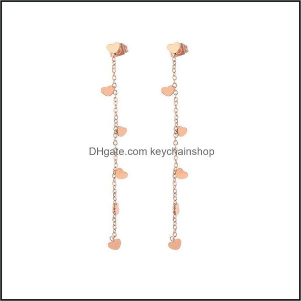 dangle chandelier earrings jewelry long tassel heart drop for women elegant girl sier color stainless steel gift 2021 korean delivery tjpj, Silver
dangle chandelier earrings jewelry long tassel heart drop for women elegant girl sier color stainless steel gift 2021 korean delivery tjpj, Silver