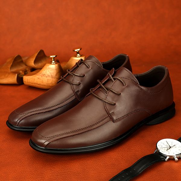 mens genuine leather shoes wedding business dress nightclubs oxfords breathable working lace up shoes british style, Black
mens genuine leather shoes wedding business dress nightclubs oxfords breathable working lace up shoes british style, Black