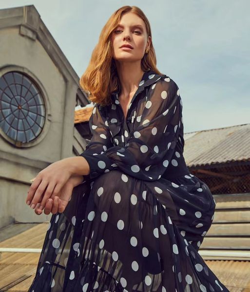 705 2022 autumn summer brand same style dress lapel neck flora print long sleeve fashion prom womens clothes yy, White;black
705 2022 autumn summer brand same style dress lapel neck flora print long sleeve fashion prom womens clothes yy, White;black