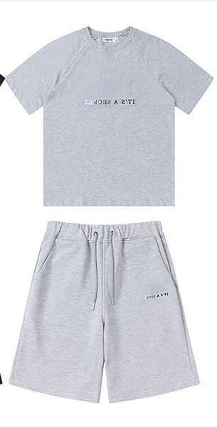 2022 trass designer mens sportswear tracksuits sleeve casual short clothes and pants set rainbow towel embroidery 2-piece new running traini, Gray
2022 trass designer mens sportswear tracksuits sleeve casual short clothes and pants set rainbow towel embroidery 2-piece new running traini, Gray