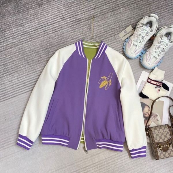 women's leather faux spring and summer purple short jacket stand collar wear zipper contrast color street super cartoon animation coat, Black
women's leather faux spring and summer purple short jacket stand collar wear zipper contrast color street super cartoon animation coat, Black