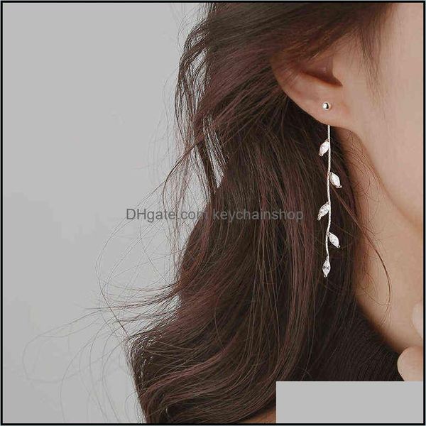 dangle chandelier earrings jewelry korean leaf sier color needle willow female fashion temperament simple long tassel for women gifts drop, Silver
dangle chandelier earrings jewelry korean leaf sier color needle willow female fashion temperament simple long tassel for women gifts drop, Silver