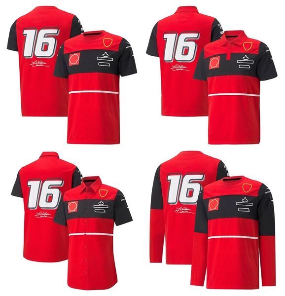 f1 team driver t-shirt summer red racing suit men and women short-sleeved lapel polo shirt can be customized
f1 team driver t-shirt summer red racing suit men and women short-sleeved lapel polo shirt can be customized