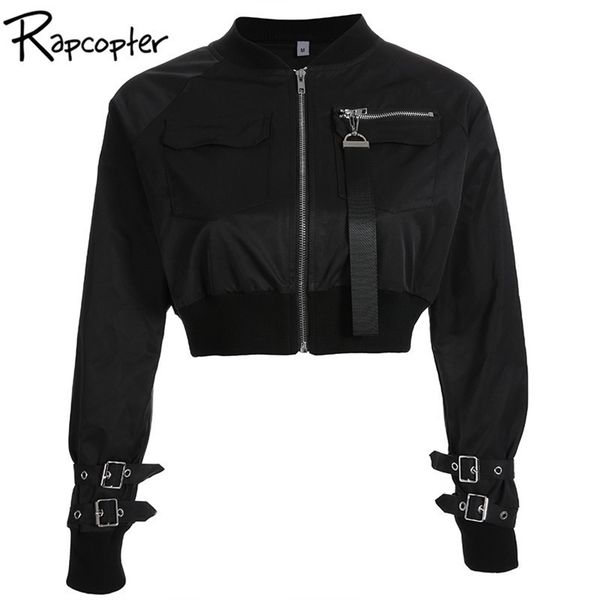 rapcopter outerwear coat bomber jacket women patch long sleeve autumn jacket pocket hig waist buckle zipper streetwear jacket t200111, Black;brown
rapcopter outerwear coat bomber jacket women patch long sleeve autumn jacket pocket hig waist buckle zipper streetwear jacket t200111, Black;brown