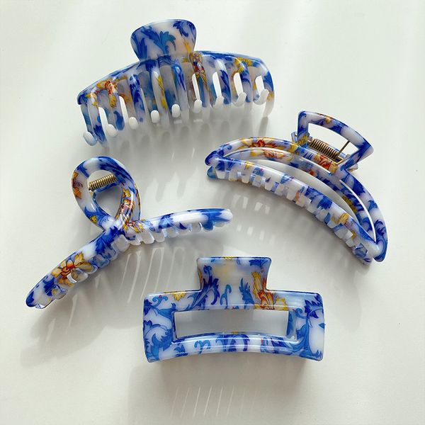 mixed size square moon keel hair clamp blue white ribbon plastic hair claws clips medium large hairpins geometric ponytail headdress accesso, Slivery;golden
mixed size square moon keel hair clamp blue white ribbon plastic hair claws clips medium large hairpins geometric ponytail headdress accesso, Slivery;golden