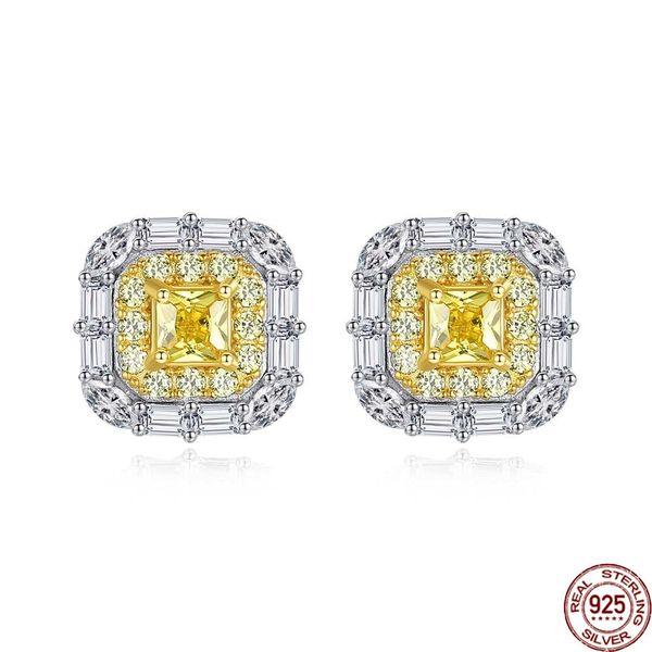 square z gemstone stud earrings for women wedding engagement fine jewelry 925 sterling silver brincos christmas gifts, Golden;silver
square z gemstone stud earrings for women wedding engagement fine jewelry 925 sterling silver brincos christmas gifts, Golden;silver