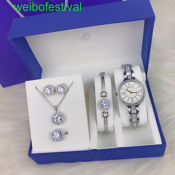 sw classic rady quartz movement watch bracelet necklace earring ring 5 piece original gift box gift high-end custom inlaid diamonds, Slivery;brown
sw classic rady quartz movement watch bracelet necklace earring ring 5 piece original gift box gift high-end custom inlaid diamonds, Slivery;brown
