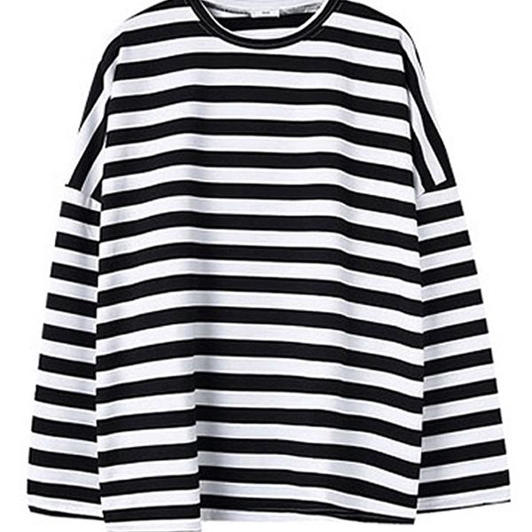 oversized t shirt spring autumn women harajuku striped t-shirt korean casual full sleeve o-neck t-shirts ulzzang femme black 220407, White
oversized t shirt spring autumn women harajuku striped t-shirt korean casual full sleeve o-neck t-shirts ulzzang femme black 220407, White