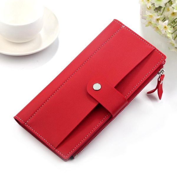 wallets 2022 women's wallet long pu red porte feuille femme female purse clutch money woman billetera mujer carteras, Red;black
wallets 2022 women's wallet long pu red porte feuille femme female purse clutch money woman billetera mujer carteras, Red;black