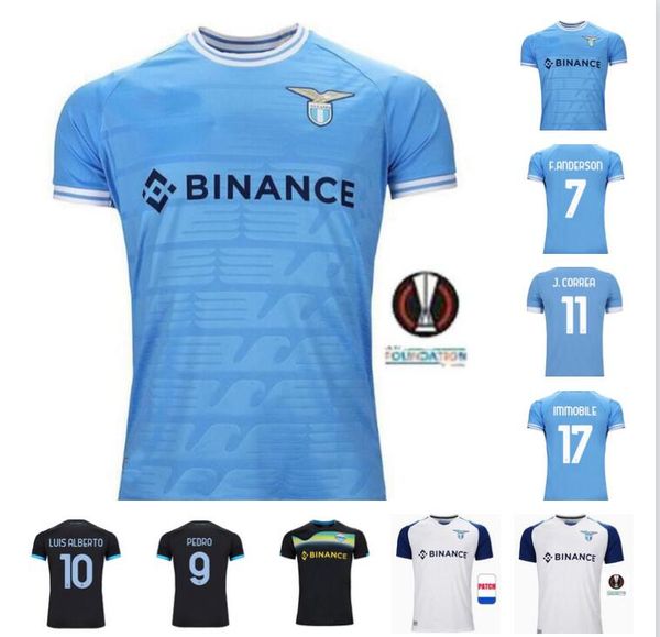 22 23 ss lazio home soccer jerseys 2022 2023 men kids full sets immobile luis bastos sergej j.correa acerbi badelj lucas marusic football sh, Black;yellow
22 23 ss lazio home soccer jerseys 2022 2023 men kids full sets immobile luis bastos sergej j.correa acerbi badelj lucas marusic football sh, Black;yellow