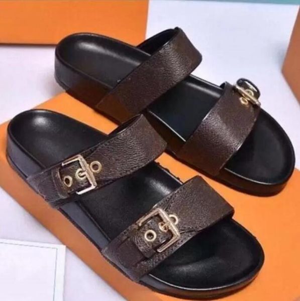 2022 fashion women men sandal luxury designer lady gentlemen colorful canvas letter anatomic leather slide 8 style model, Black
2022 fashion women men sandal luxury designer lady gentlemen colorful canvas letter anatomic leather slide 8 style model, Black
