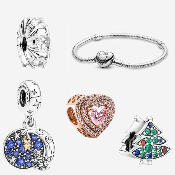 2021 sterling silver women's christmas bracelet, designer jewelry, pandora, handmade, customized, diy, 925, Golden;silver
2021 sterling silver women's christmas bracelet, designer jewelry, pandora, handmade, customized, diy, 925, Golden;silver