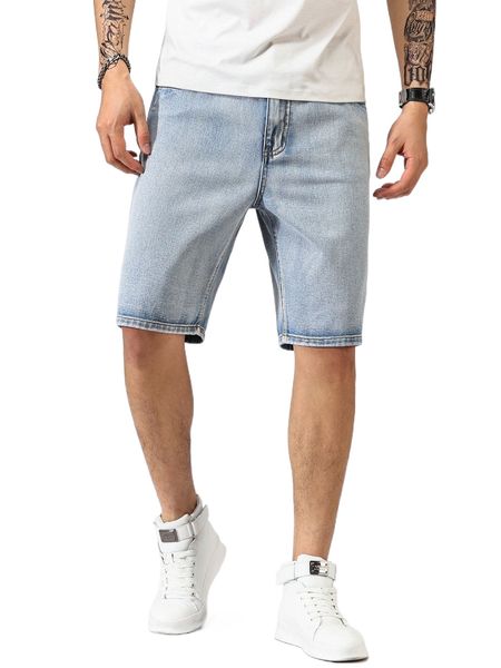 men slant pocket denim shorts p9js#, White;black 
men slant pocket denim shorts p9js#, White;black