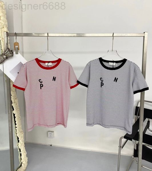 women's t-shirt designer lisa same style 22 summer ce letter printing simple strip french oh casual contrast color round neck short sle, White
women's t-shirt designer lisa same style 22 summer ce letter printing simple strip french oh casual contrast color round neck short sle, White