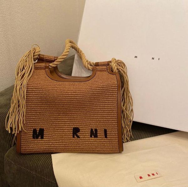 

Bags Summer Storage Straw Ed Leather Beach Letter Print One Shoulder Oblique Cross Portable Ladies Bag Fashion Mujer Handbagstorage