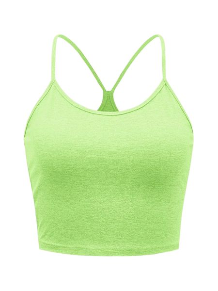 plus marled print racerback cami m56i#, Black