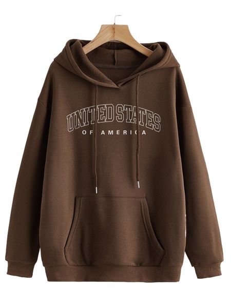 letter graphic kangaroo pocket drawstring thermal hoodie p8m3#, Black
letter graphic kangaroo pocket drawstring thermal hoodie p8m3#, Black