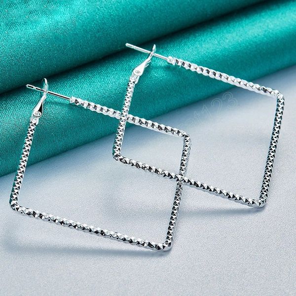 925 sterling silver simple square hoop earring for woman wedding engagement jewelry, Golden;silver
925 sterling silver simple square hoop earring for woman wedding engagement jewelry, Golden;silver