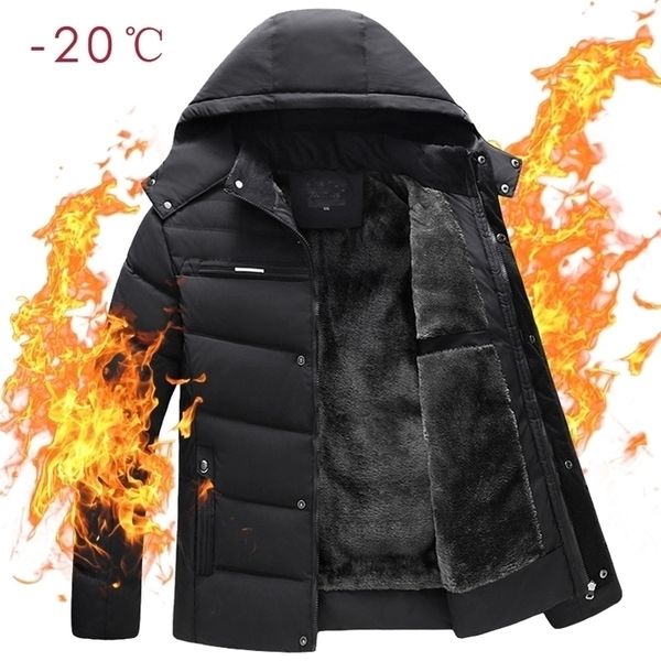 winter mens hooded jackets casual thick casual down parkas men windbreaker warm zipper overcoats mens clothing outwear 4xl 201119, Black
winter mens hooded jackets casual thick casual down parkas men windbreaker warm zipper overcoats mens clothing outwear 4xl 201119, Black