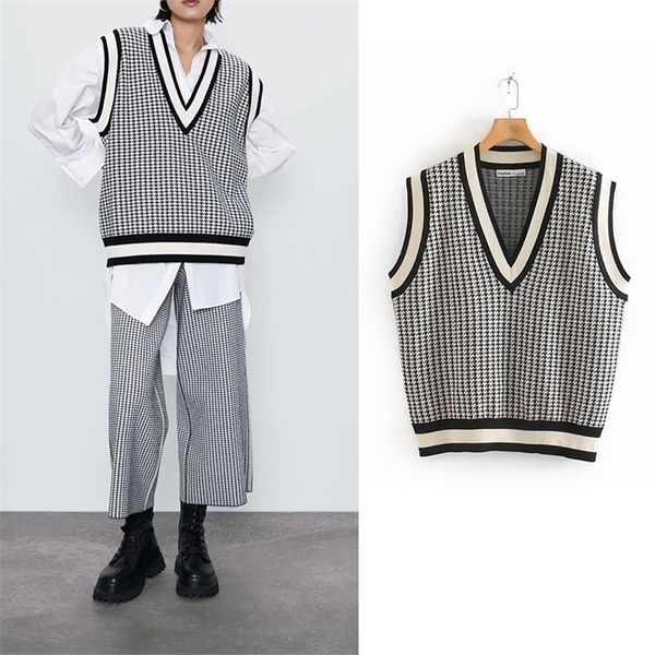 za loose v neck vests women fashion casual houndstooth coats women elegant pullover vests female pullovers ladies kh 201202, White;black
za loose v neck vests women fashion casual houndstooth coats women elegant pullover vests female pullovers ladies kh 201202, White;black