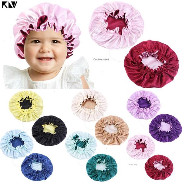 baby silky satin bonnet double layer adjustable sleep cap girl night turban children solid color cute hat fashion, Yellow
baby silky satin bonnet double layer adjustable sleep cap girl night turban children solid color cute hat fashion, Yellow