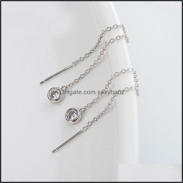dangle chandelier earrings jewelry 100% genuine 925 sterling sier long tassel drop for ladies girls clear zircon earring fine gift yme216, Silver
dangle chandelier earrings jewelry 100% genuine 925 sterling sier long tassel drop for ladies girls clear zircon earring fine gift yme216, Silver