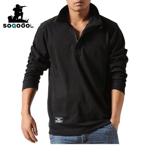 men's casual shirt autumn pure color long-sleeved loose army tactical shirt large size business gentleman polo shirt 220408, White;black
men's casual shirt autumn pure color long-sleeved loose army tactical shirt large size business gentleman polo shirt 220408, White;black