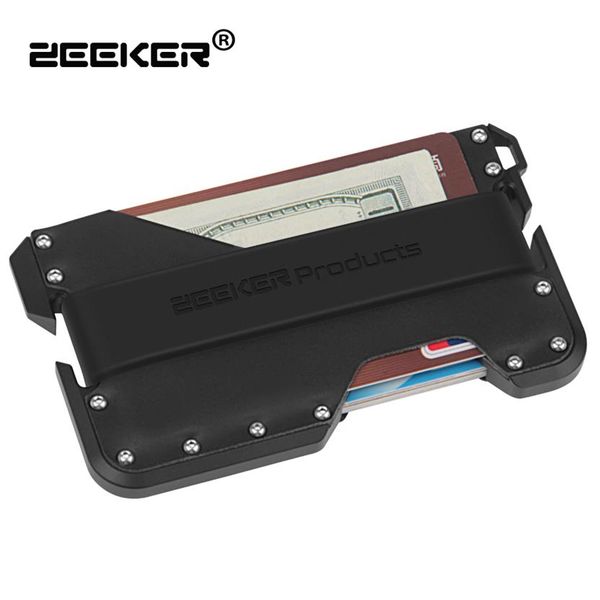 zeeker fashion punk metal small rfid blocking credit card holder aluminum slim leather wallet smart wallet280n, Brown;gray
zeeker fashion punk metal small rfid blocking credit card holder aluminum slim leather wallet smart wallet280n, Brown;gray