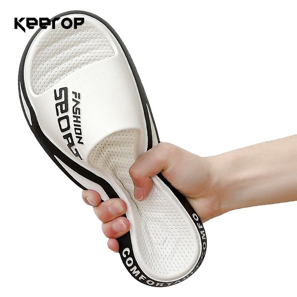 keerop pvc men's sports slippers fashion trend outdoor beach shoes breathable non-slip thick man slippers household flip flop 220423, Black
keerop pvc men's sports slippers fashion trend outdoor beach shoes breathable non-slip thick man slippers household flip flop 220423, Black