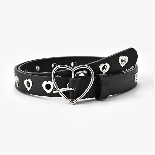 women belt fashion leather punk with adjustable love heart holes luxury designer buckle for dress jeans cool, Black;brown
women belt fashion leather punk with adjustable love heart holes luxury designer buckle for dress jeans cool, Black;brown