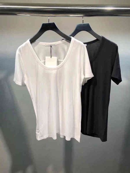 women's t-shirt round neck solid color versatile spring summer thin cotton loose casual short sleeve women, White
women's t-shirt round neck solid color versatile spring summer thin cotton loose casual short sleeve women, White
