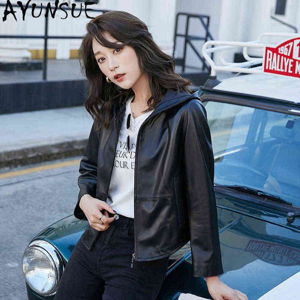 ayunsue 100 genuine leather coat women short sheepskin coat female hooded casual clothing spring autumn 2021 mujer chaqueta 18 j220727, Black
ayunsue 100 genuine leather coat women short sheepskin coat female hooded casual clothing spring autumn 2021 mujer chaqueta 18 j220727, Black