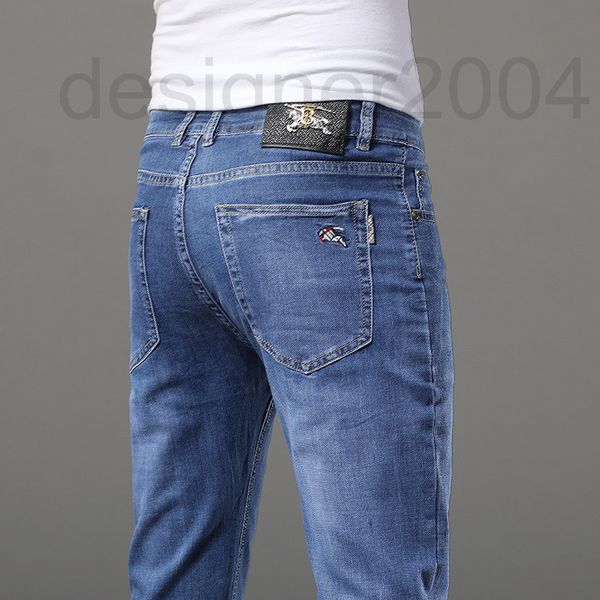 men's jeans designer 2022 spring and summer men's fashion brand embroidered small straight tube jeans pants european light luxury, Blue
men's jeans designer 2022 spring and summer men's fashion brand embroidered small straight tube jeans pants european light luxury, Blue