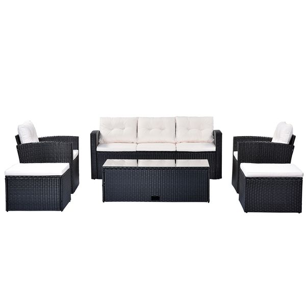 new arrivals 6-piece all-weather wicker pe rattan patio outdoor sets dining conversation sectional set with coffee table wicker sofas ottoma
new arrivals 6-piece all-weather wicker pe rattan patio outdoor sets dining conversation sectional set with coffee table wicker sofas ottoma