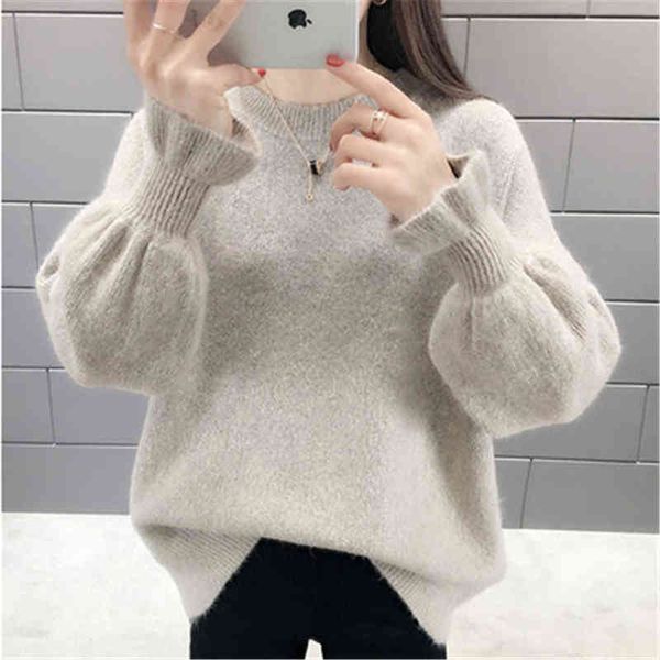 women's sweaters 2020 autumn winter korean women sweater casual o neck solid knitted sweater loose flare sleeve elegant sweaters women, White;black
women's sweaters 2020 autumn winter korean women sweater casual o neck solid knitted sweater loose flare sleeve elegant sweaters women, White;black
