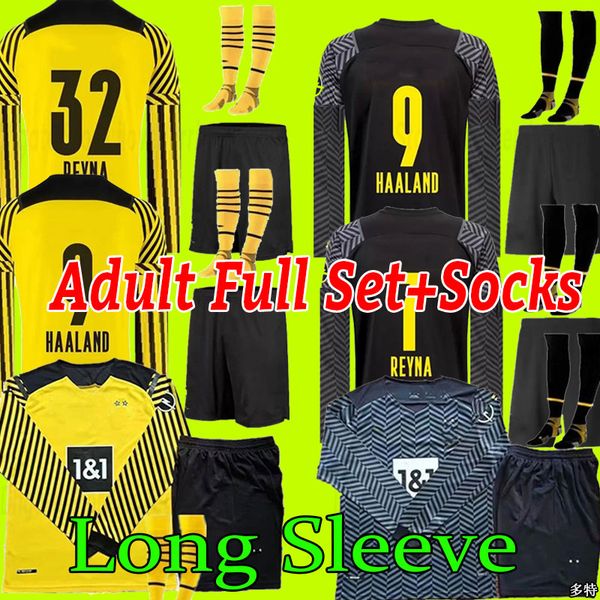 long sleeve dortmund haaland soccer jerseys reus reyna bellingham football shirts hummels brandt hazard jersey shirt men full set kit socks, Black;yellow
long sleeve dortmund haaland soccer jerseys reus reyna bellingham football shirts hummels brandt hazard jersey shirt men full set kit socks, Black;yellow