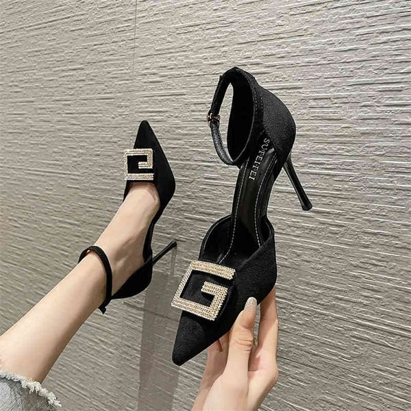 sandals 100% fashion rhinestone celebrity wind pointed women's high, Black 
sandals 100% fashion rhinestone celebrity wind pointed women's high, Black