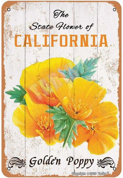 the state flower of california golden poppy for home,bedroom,farmhouse,garden,club,shop,outdoor metal vintage tin sign wall decoration 12x8
the state flower of california golden poppy for home,bedroom,farmhouse,garden,club,shop,outdoor metal vintage tin sign wall decoration 12x8
