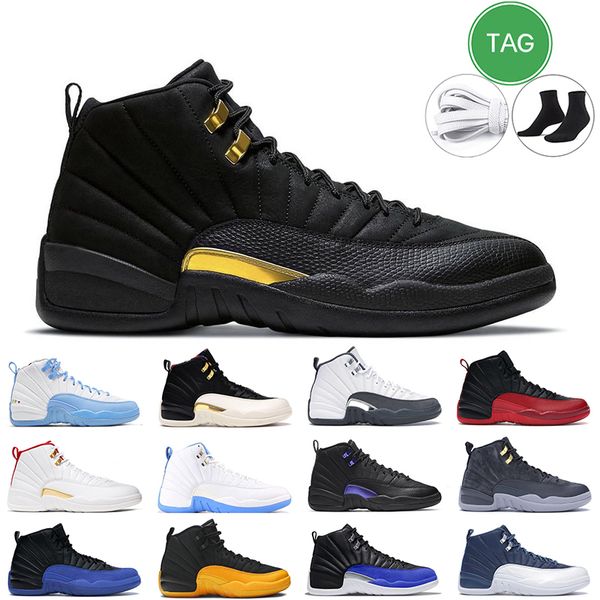 12s men basketball shoes 12 gamma blue university gold dark grey concord flight the master indigo taxi mens sports trainer sneakers, White;red
12s men basketball shoes 12 gamma blue university gold dark grey concord flight the master indigo taxi mens sports trainer sneakers, White;red