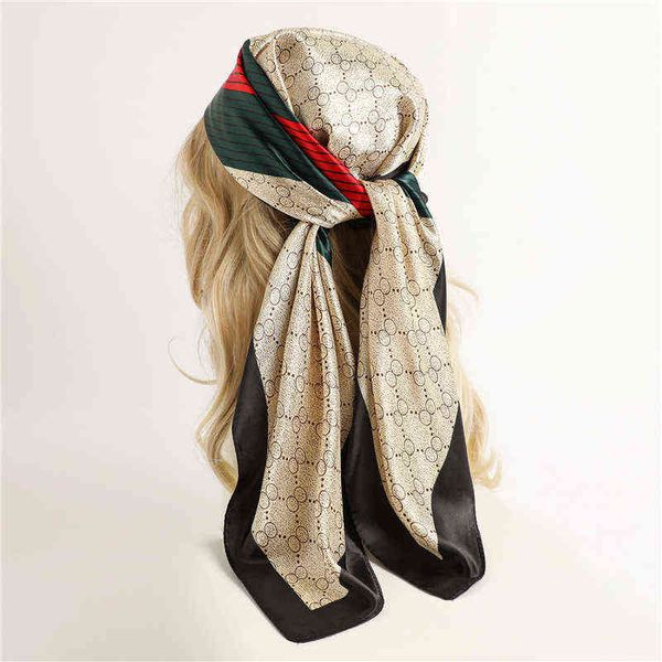 new print headband silk satin scarf square women muslim hijab elegant neckerchief design brand shawl wraps hair bandana 2022 g220513, Blue;gray
new print headband silk satin scarf square women muslim hijab elegant neckerchief design brand shawl wraps hair bandana 2022 g220513, Blue;gray