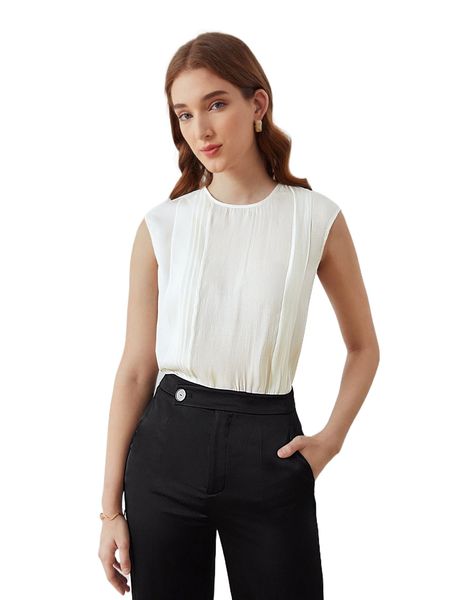 motf premium pleated keyhole back 77ss#, White
motf premium pleated keyhole back 77ss#, White